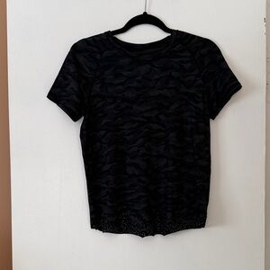 Lululemon Black Camouflage Women's Top